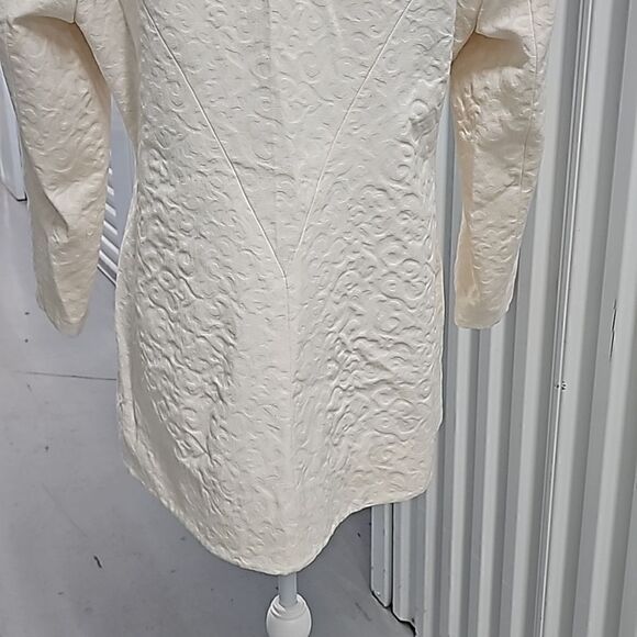 Vintage Jacquard Cream Single Button Blazer Size 10‎ - Picture 4 of 8